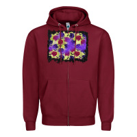 Burgundy halloween bat and roses background Zipper Hoodie - BundleAndBundleShop