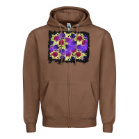 Chestnut halloween bat and roses background Zipper Hoodie - BundleAndBundleShop