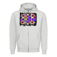 Halloween Bat And Roses Background Zipper Hoodie | Teevron