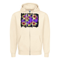 Sandshell halloween bat and roses background Zipper Hoodie - BundleAndBundleShop
