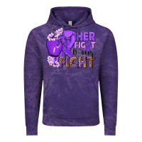 Cloud Purple Her fight is our fight purple ribbon Vintage Hoodie - NancyCooperArtShop