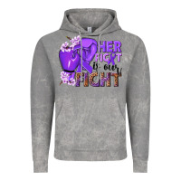 Cloud Rock Her fight is our fight purple ribbon Vintage Hoodie - NancyCooperArtShop