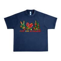 Navy Peace love Nutcrackers Urban Heavy Tee - NancyCooperArtShop