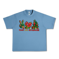 Pebble Blue Peace love Nutcrackers Urban Heavy Tee - NancyCooperArtShop