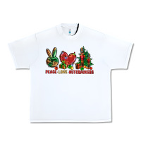 White Peace love Nutcrackers Urban Heavy Tee - NancyCooperArtShop