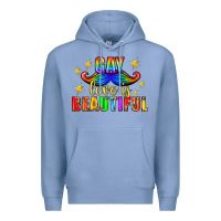 Colony Blue Gay Love Is Beautiful Pride Lgbtq Premium Hoodie - BundleAndBundleShop