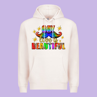 Gay Love Is Beautiful Pride Lgbtq Premium Hoodie Designed By Bundleandbundleshop