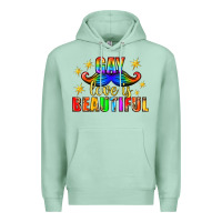 Seafoam Gay Love Is Beautiful Pride Lgbtq Premium Hoodie - BundleAndBundleShop