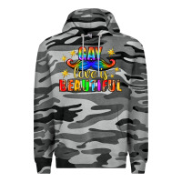 Slate Camo Gay Love Is Beautiful Pride Lgbtq Premium Hoodie - BundleAndBundleShop