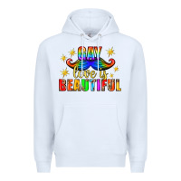 White Gay Love Is Beautiful Pride Lgbtq Premium Hoodie - BundleAndBundleShop