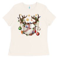 Bone Baseball Horn Christmas Ladies Tee - BundleAndBundleShop