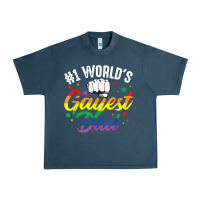 Midnight Navy 1 worlds gayest dad funny fathers day lgbt pride r Urban Heavy Tee - tuanDangUi