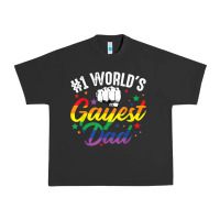 1 Worlds Gayest Dad Funny Fathers Day Lgbt Pride R Urban Heavy Tee | Teevron
