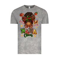 Nana Claus Afro Messy Bun Vintage Tee | Teevron