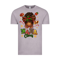 Vintage Zinc Nana Claus Afro Messy Bun Vintage Tee - texasbilliewilder