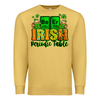 Antique Gold Beer Irish Periodic table St. Patrick's Premium Sweatshirt - LillyAllenDesigns