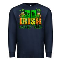 Navy Beer Irish Periodic table St. Patrick's Premium Sweatshirt - LillyAllenDesigns