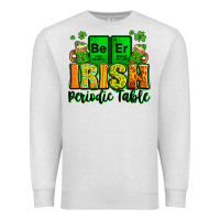 Oatmeal Heather Beer Irish Periodic table St. Patrick's Premium Sweatshirt - LillyAllenDesigns