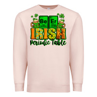 Pale Pink Beer Irish Periodic table St. Patrick's Premium Sweatshirt - LillyAllenDesigns