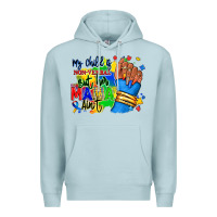 Blue Mist my child is non verbal but her mama aint afro hand rana Premium Hoodie - RanaPortraitStore