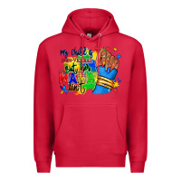 Cardinal my child is non verbal but her mama aint afro hand rana Premium Hoodie - RanaPortraitStore