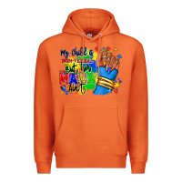 My Child Is Non Verbal But Her Mama Aint Afro Hand Rana Premium Hoodie | Teevron