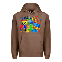 Chestnut my child is non verbal but her mama aint afro hand rana Premium Hoodie - RanaPortraitStore