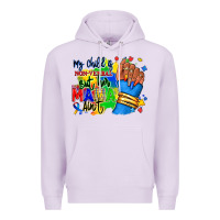 Lilac my child is non verbal but her mama aint afro hand rana Premium Hoodie - RanaPortraitStore