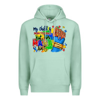 Seafoam my child is non verbal but her mama aint afro hand rana Premium Hoodie - RanaPortraitStore