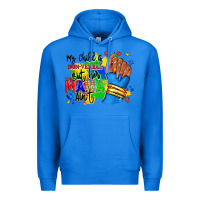 True Royal my child is non verbal but her mama aint afro hand rana Premium Hoodie - RanaPortraitStore