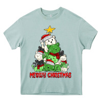 Arona meowy christmas cat tree Heavy Core Tee - MaliasSmallBusiness