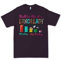 Plum Battery Life Of A lunch Lady Premium Tee - BundleAndBundleShop