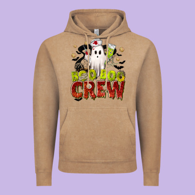 Boo Boo Crew Nurse Vintage Hoodie Designed By Texasbilliewilder