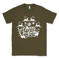 Army Green Merry Christmas Happy New Year Classic Tee - Bettercallsaul
