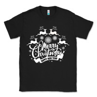 Black Merry Christmas Happy New Year Classic Tee - Bettercallsaul