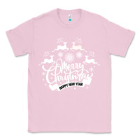 Bubblegum Pink Merry Christmas Happy New Year Classic Tee - Bettercallsaul