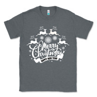 Charcoal Heather Merry Christmas Happy New Year Classic Tee - Bettercallsaul