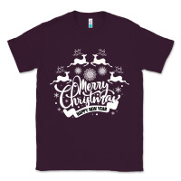Plum Merry Christmas Happy New Year Classic Tee - Bettercallsaul
