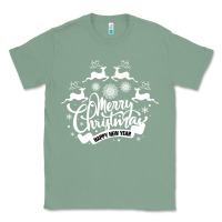 Sage Merry Christmas Happy New Year Classic Tee - Bettercallsaul