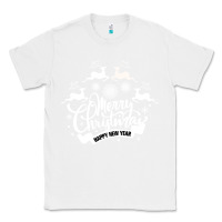 White Merry Christmas Happy New Year Classic Tee - Bettercallsaul