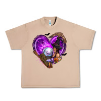 Burro Halloween Heart with Witch Urban Heavy Tee - texasbilliewilder