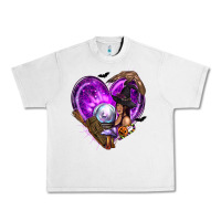 Lunar Rock Halloween Heart with Witch Urban Heavy Tee - texasbilliewilder
