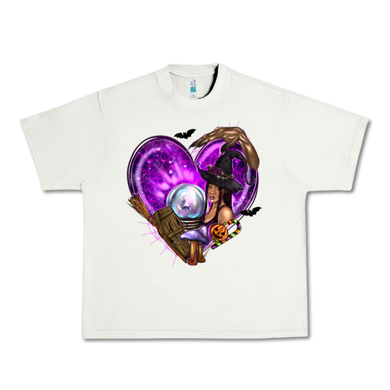 Halloween Heart With Witch Urban Heavy Tee by texasbilliewilder | Teevron