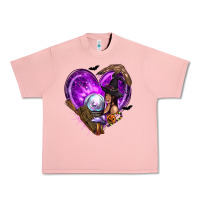 Salmon Halloween Heart with Witch Urban Heavy Tee - texasbilliewilder