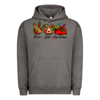 Pigment Tornado peace love Christmas Urban Hoodie - BarkalooDesign