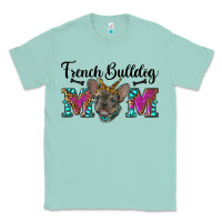 Seafoam french bulldog mom Classic Tee - RanaPortraitStore