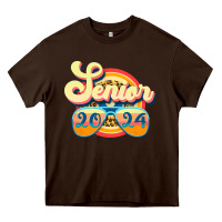 Chocolate Brown senior 2024 Heavy Core Tee - JahusDesignShop