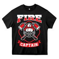 Black fire captain firefighter fireman job Heavy Core Tee - tuanDangUi