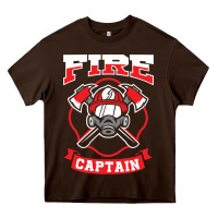 Fire Captain Firefighter Fireman Job Heavy Core Tee | Teevron