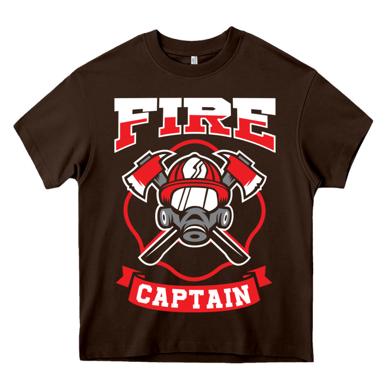 Fire Captain Firefighter Fireman Job Heavy Core Tee by tuanDangUi | Teevron